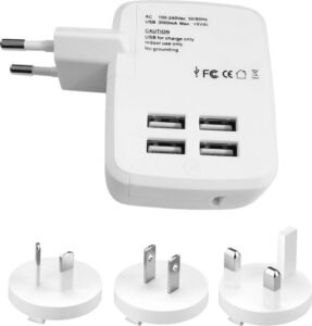 5 in 1 Universal Charger Adapter with Type C - 2X USB-A & 2X USB