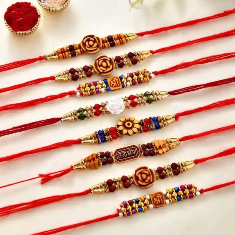 Multicolor Combo of 10 Dora Rakhi Set for Men